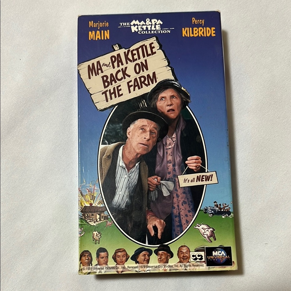 Ma and Pa Kettle Back on the Farm VHS Movie